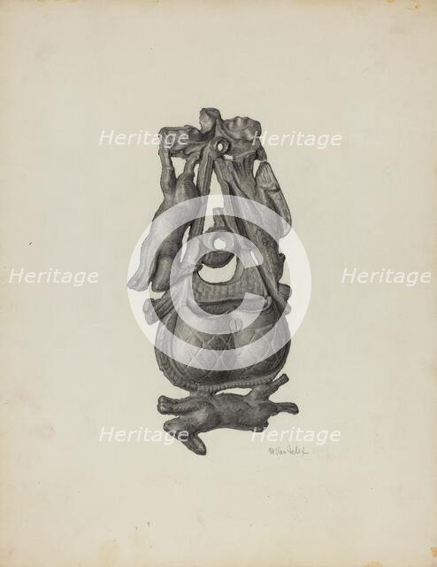 Match Safe, c. 1940. Creator: Maurice Van Felix.