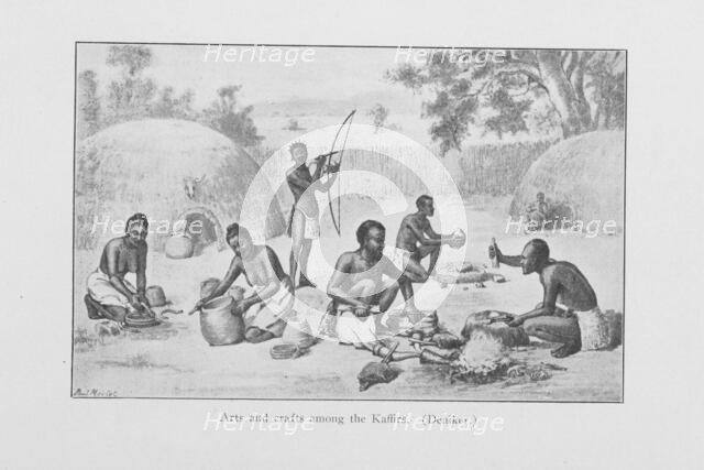 Arts and crafts among the Kaffirs, Deniker, 1916. Creator: Unknown.