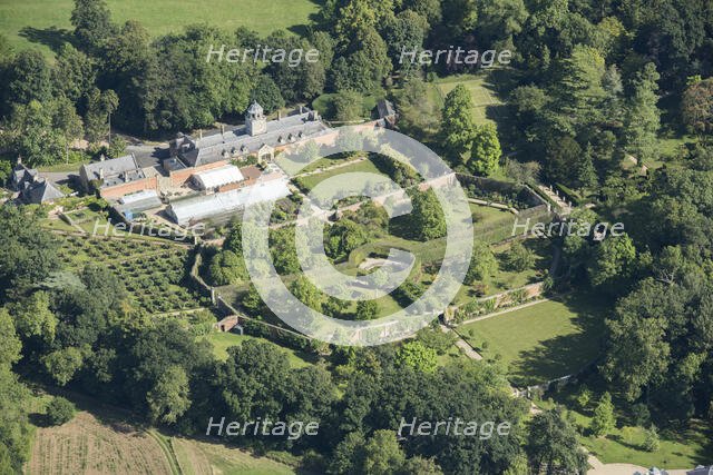Buscot House kitchen garden and stable block, Oxfordshire, 2016. Creator: Damian Grady.