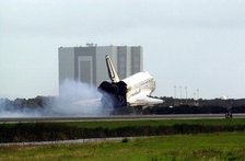 STS-108 touchdown, Kennedy Space Center, Florida, USA, December 17, 2001.  Creator: NASA.