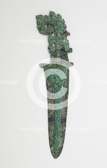 Dagger-axe (ge) with dragons, Late Shang dynasty, ca. 1300-1200 BCE. Creator: Unknown.