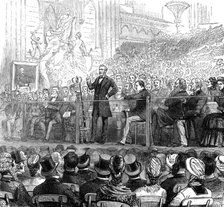 Commemoration of the eightieth birthday of the Earl of Shaftesbury at Guildhall, 1881. Creator: W. R..