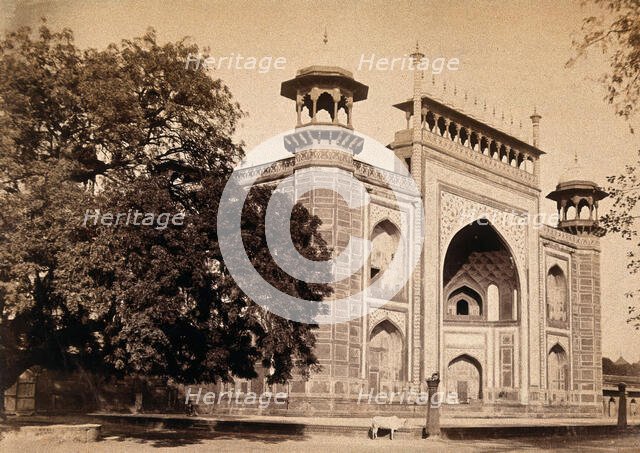 The Taj Mahal, Agra, India: entrance gate, c1900. Creator: Unknown.