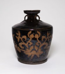 High Shouldered Jar with Loop Handles and Reserved Decoration...,  Song dynasty (960-1279) or later. Creator: Unknown.