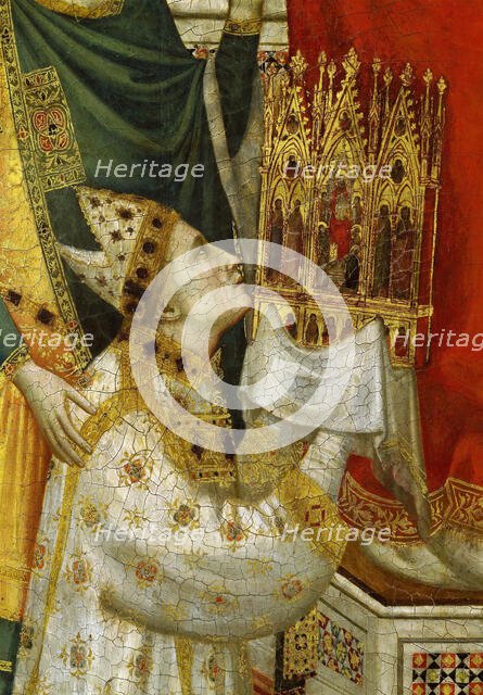 Stefaneschi Triptych (verso), Detail: Pope Celestine V, ca 1330. Creator: Giotto di Bondone (1266-1377).