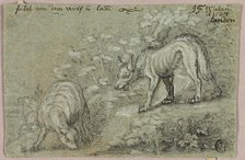 Fable of the Wolf and the Lamb, c. 1724. Creator: J. F. Wieland.