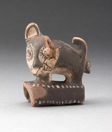 Sculpture Fragment of Feline Standing on Rectangular Form, A.D. 1000/1470. Creator: Unknown.