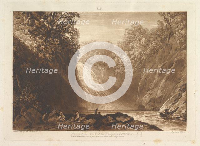 Drawing of the Clyde (Liber Studiorum, part IV, plate 18), March 29, 1809. Creator: JMW Turner.