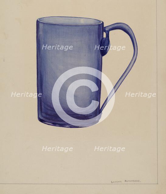 Mug, 1935/1942. Creator: Van Silvay.