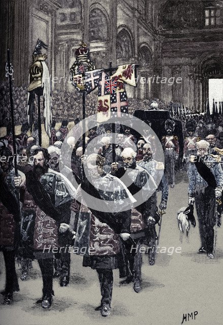 'The Burial of Wellington', c1890. Artist: Henry Marriott Paget.