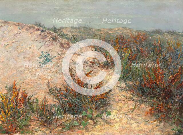Dunes with sea thorns near Knokke, 1890. Creator: Emilie Mediz-Pelikan.