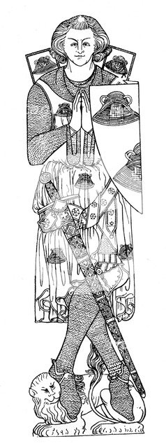 Sir Robert de Septvans, c1306, (1924). Artist: Unknown