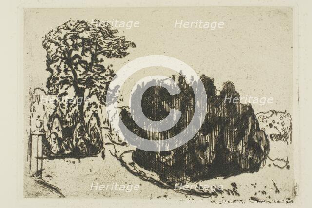 Evening in the Park, 1903. Creator: Edvard Munch.