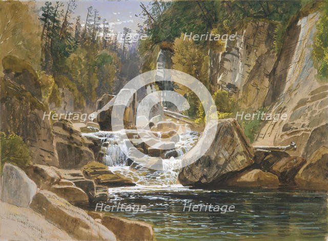 On the Ausable, 1869. Creator: James David Smillie.