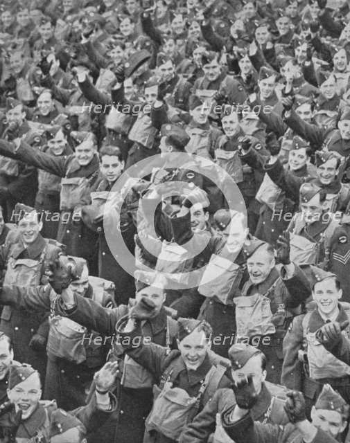 'Canada's Airmen Arrive', 1939, (1940). Artist: Unknown.