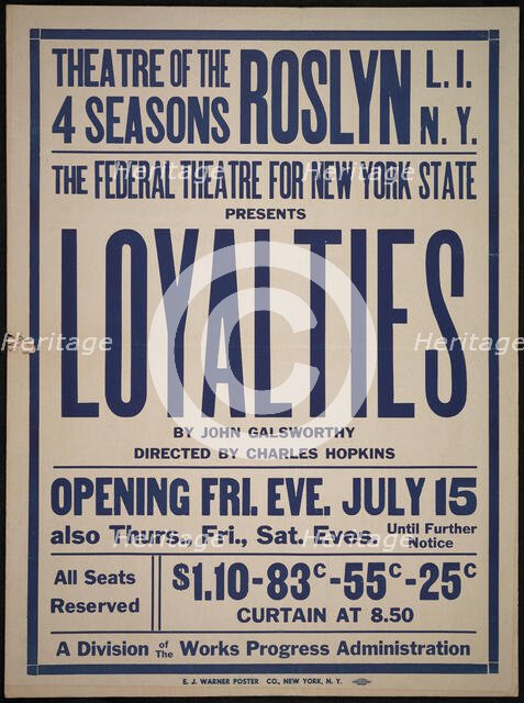 Loyalties, Roslyn, NY, 1938. Creator: Unknown.