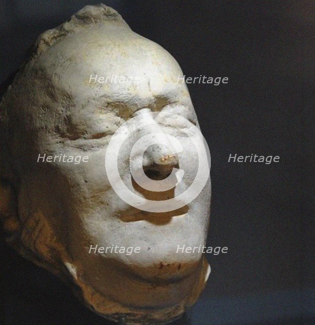 The death mask of Richard Wagner, 1883.
