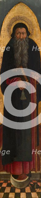 Saint Anthony Abbot from an Augustinian altarpiece, 1450/75. Creator: Unknown.