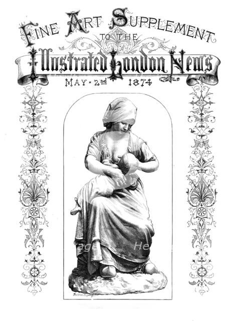 "Une Paysanne Francaise" (terra cotta), by J. Dalou...Royal Academy Exhibition of last year, 1874. Creator: Unknown.