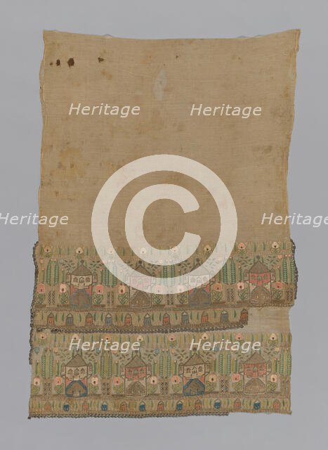 Towel or Napkin (Altered), Turkey, 18th/19th century. Creator: Unknown.
