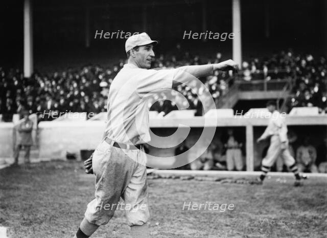 Mickey Doolan, Philadelphia NL, at Polo Grounds, NY (baseball), 1912. Creator: Bain News Service.