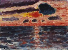 Sunset, Borkum, 1928. Creator: Javlensky, Alexei, von (1864-1941).