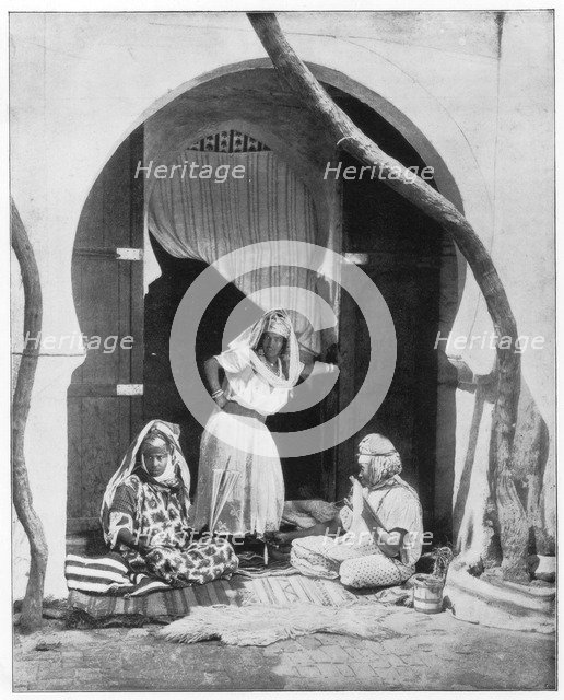 Group of women, Algeria, Africa, late 19th century. Artist: John L Stoddard