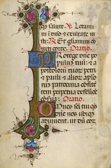 Decorated Text Page; Gualenghi-d'Este Hours, about 1469. Creator: Unknown.