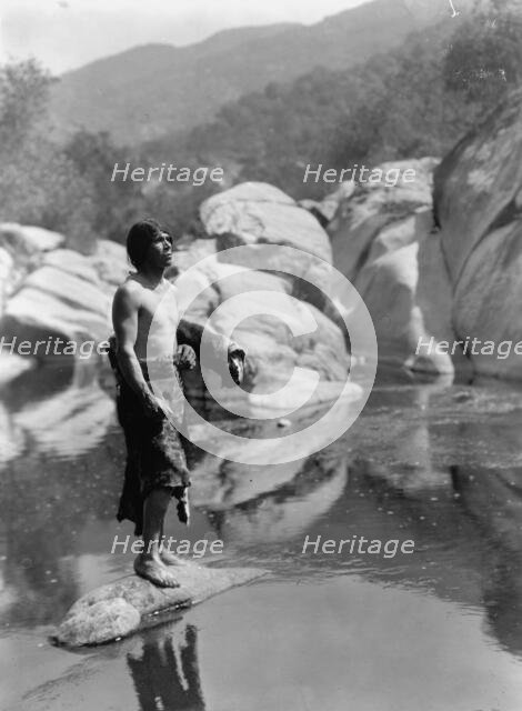 Quiet waters-Tule River Reservation [Yokuts], c1924. Creator: Edward Sheriff Curtis.