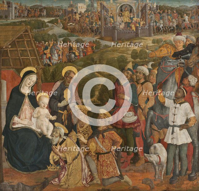 Adoration of the Magi, late 15th-early 16th century. Creator: Guidoccio Cozzarelli.