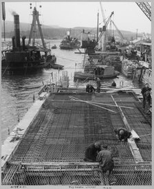 Plymouth Wharf, Plymouth, 12/06/1951. Creator: John Laing plc.