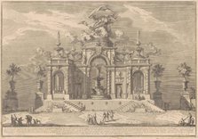 The Prima Macchina for the Chinea of 1754: The Palace of Venus in Cyprus, 1754. Creator: Giuseppe Vasi.