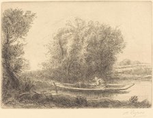 Bend in the River (Un coin de riviere). Creator: Alphonse Legros.