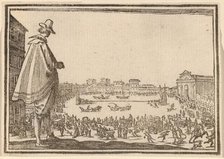 Piazza Santa Maria Novella, Florence, 1621. Creator: Edouard Eckman.