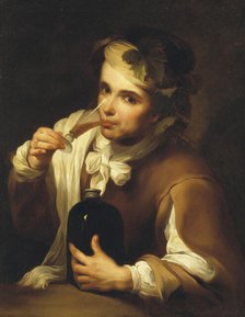 Young Man drinking Wine, c17th century. Creator: Unknown.