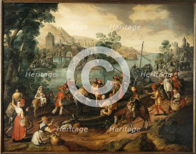 The Flight into Egypt, 1563. Creator: Beuckelaer, Joachim (ca. 1533-1574).