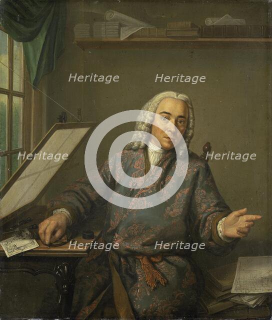 Portrait of the Engraver Jan Caspar Philips, 1747. Creator: Tibout Regters.