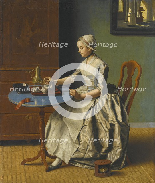 A Dutch Girl At Breakfast.