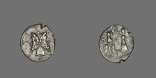 Denarius (Coin) Depicting the God Janus, 119 BCE. Creator: Unknown.