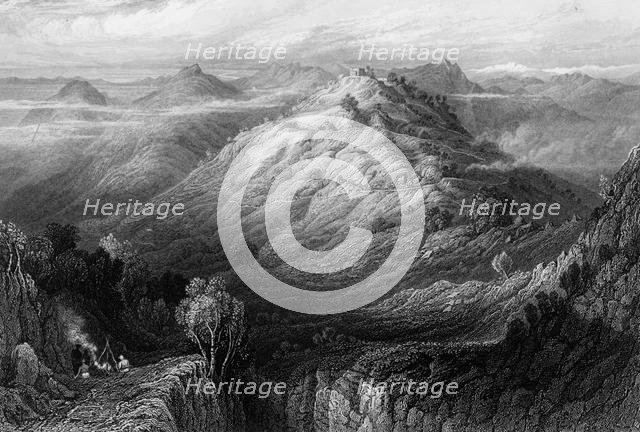'The Abbey and Hills from near Mussooree', 1838. Creator: George Francis White.