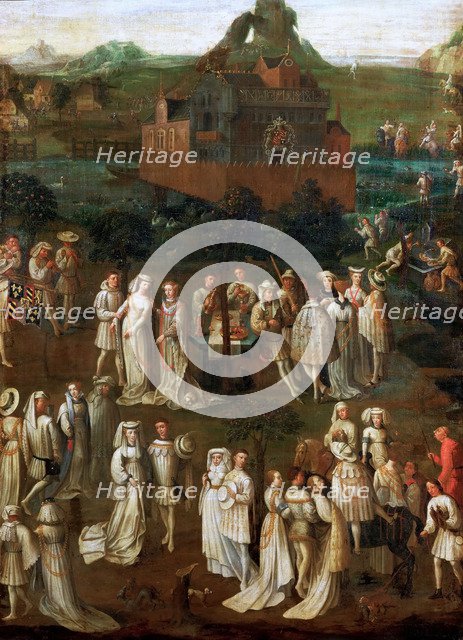 The marriage of Philip the Good to Isabella of Portugal on January 1430. Artist: Eyck, Jan van, (School)  