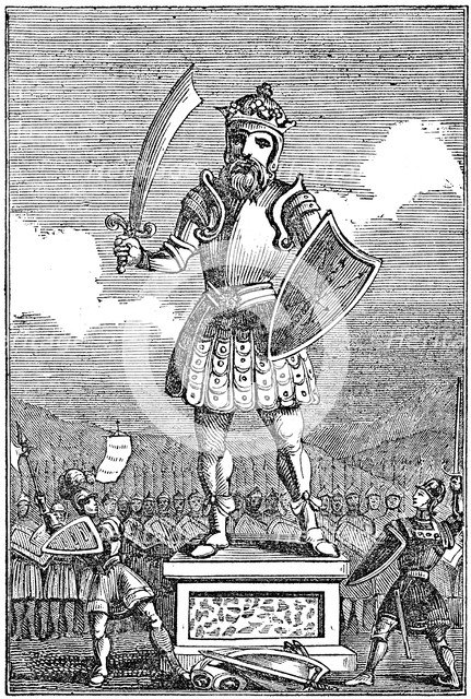 Representation of Odin or Wotan, 1834.  Artist: Anon