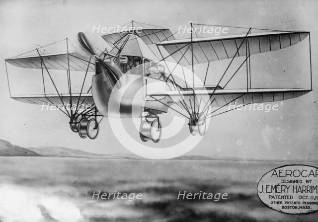 J.E. Harriman's Aerocar, 1910 or 1911. Creator: Bain News Service.