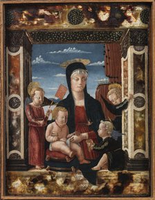 Madonna del Ventaglio (Madonna of the Fan), 1462-1465. Creator: Benaglio, Francesco (c. 1432-1492).