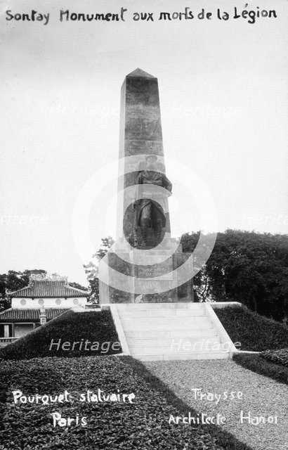 French Foreign Legion monument, Sontay, Vietnam, 20th century. Artist: Unknown