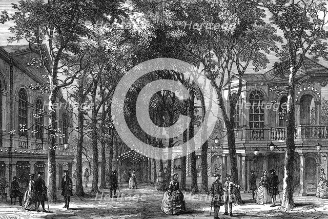 Marylebone Gardens, London, 1780 (1891).Artist: J Greenaway