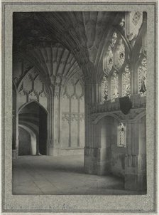 Gloucester Cathedral - Cloisters: South and West Alleys, c. 1900. Creator: Frederick H. Evans (British, 1853-1943).