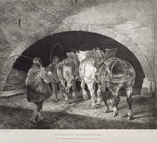 Entrance to the Adelphi Wharf, 1821. Creators: Charles Joseph Hullmandel, Theodore Gericault.