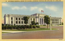 Jefferson Memorial Building, St Louis, Missouri, USA, 1935. Artist: Unknown