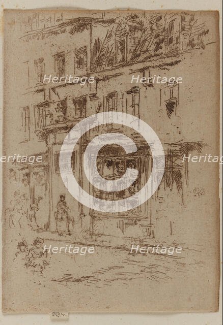 Petite Rue au Beurre, Brussels, 1887. Creator: James Abbott McNeill Whistler.